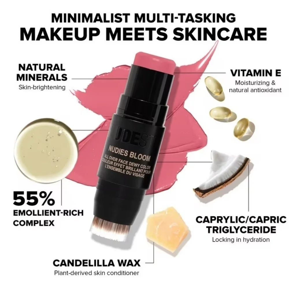 Nudestix CHERRY BLOSSOM BABE Nudies Bloom All Over Face Dewy Color | NEW